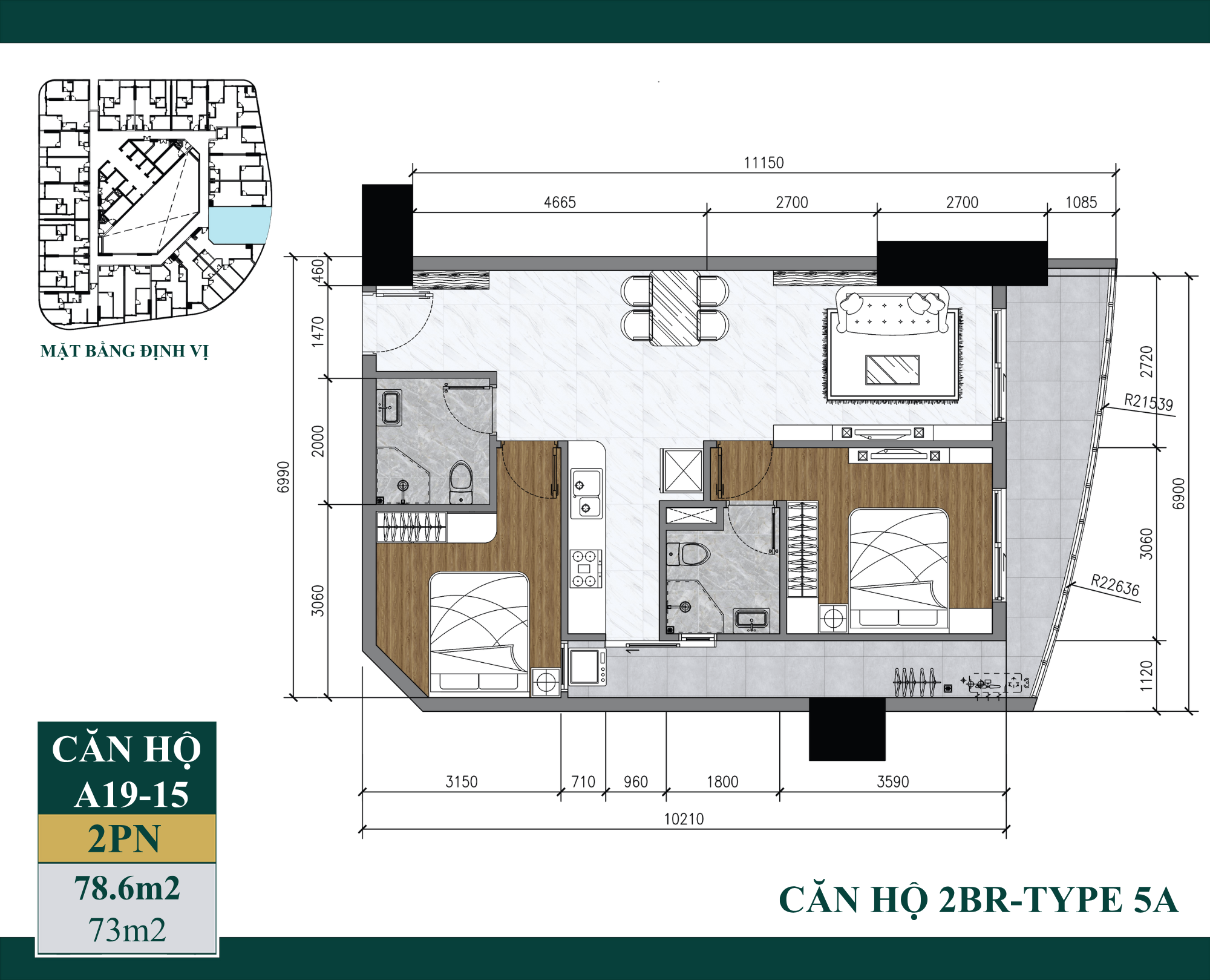 Căn 15 - Tầng (19-22) Artstella