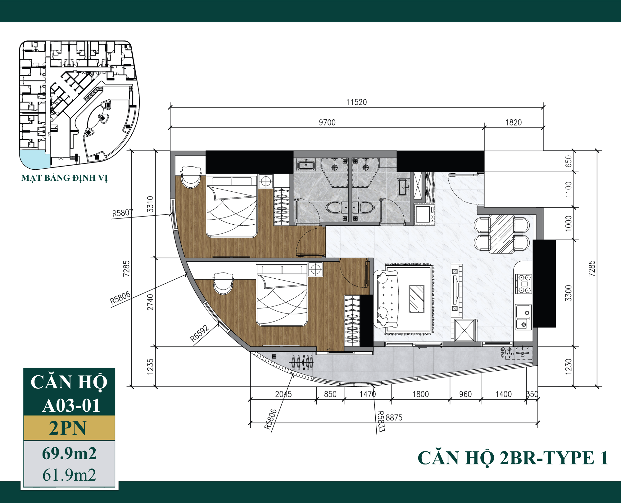 Căn Góc Số 01 Artstella