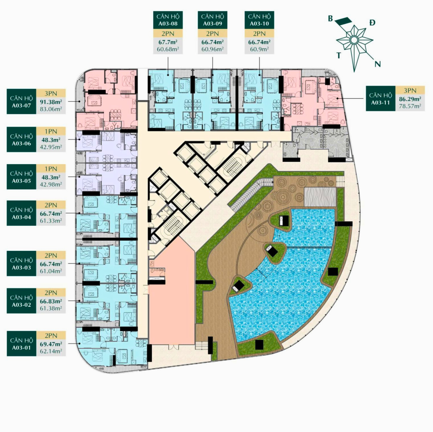 Mặt Bằng Tầng 3