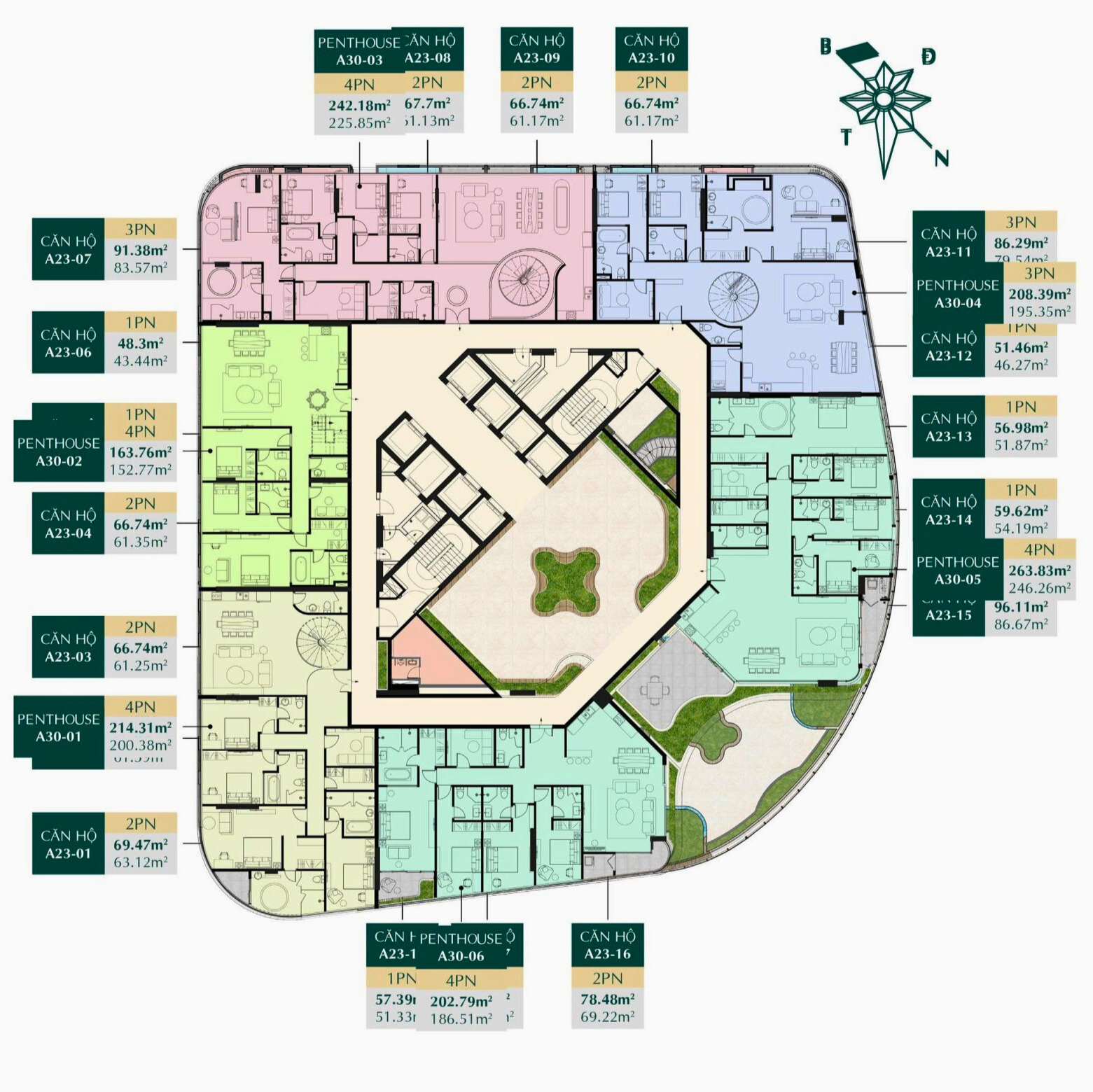 Mặt Bằng Tầng 30