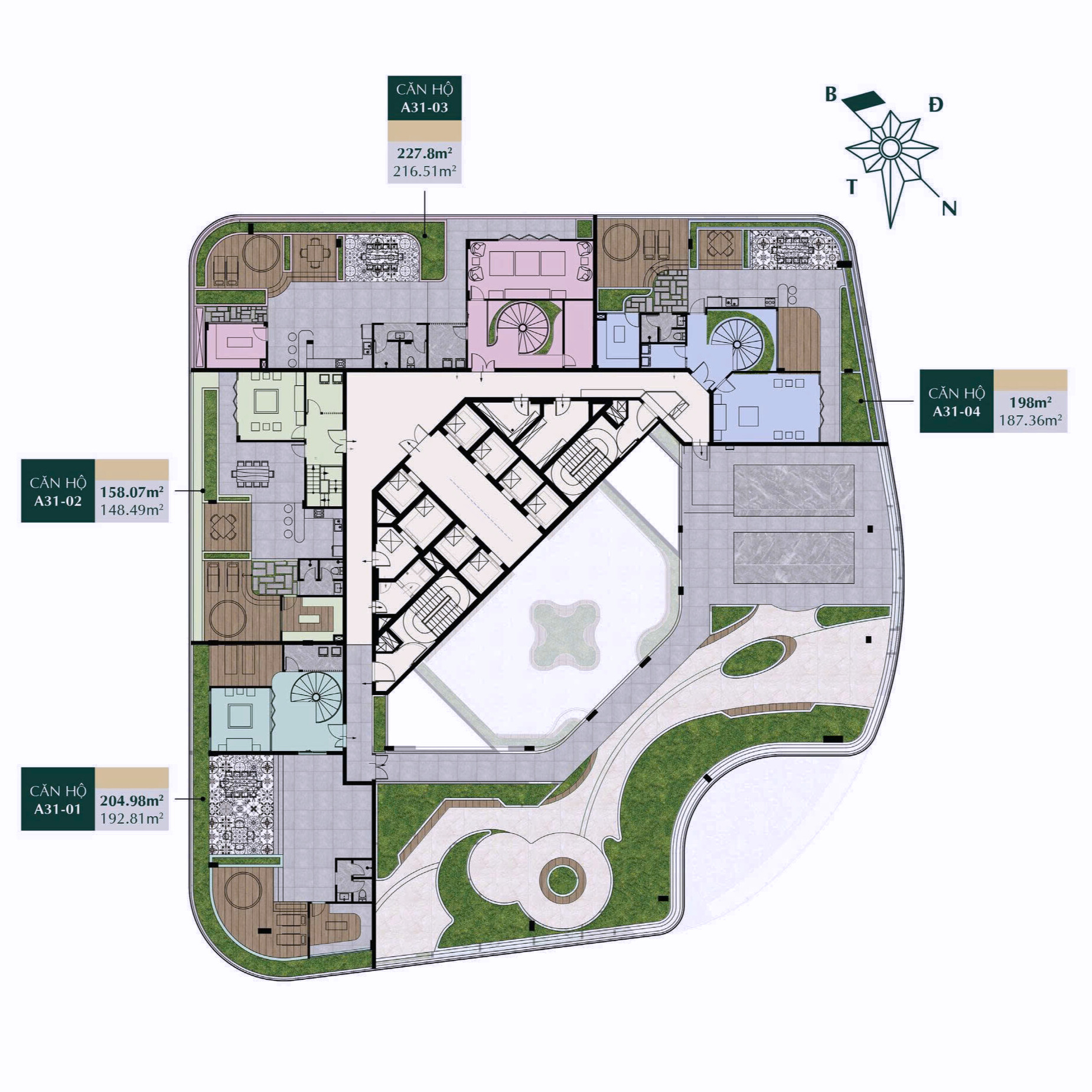 Mặt Bằng Tầng 31