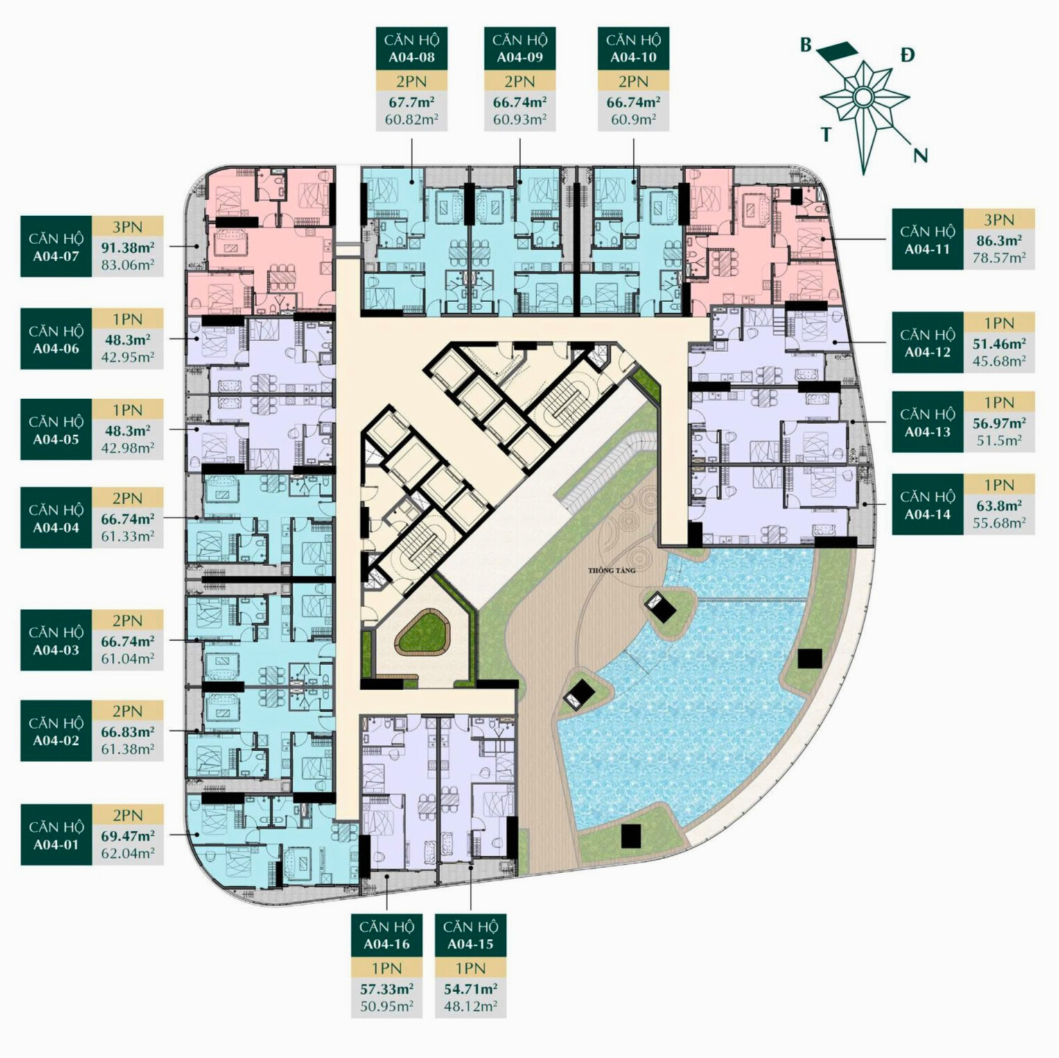 Mặt Bằng Tầng 4