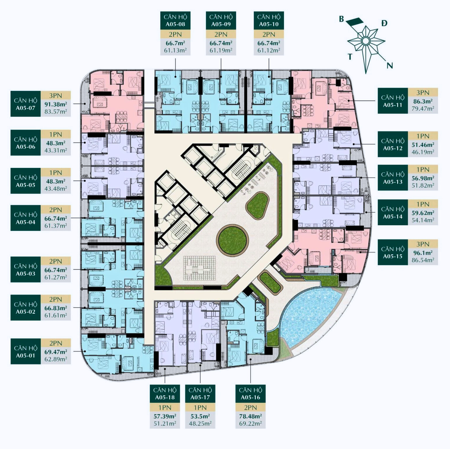 Mặt Bằng Tầng 5