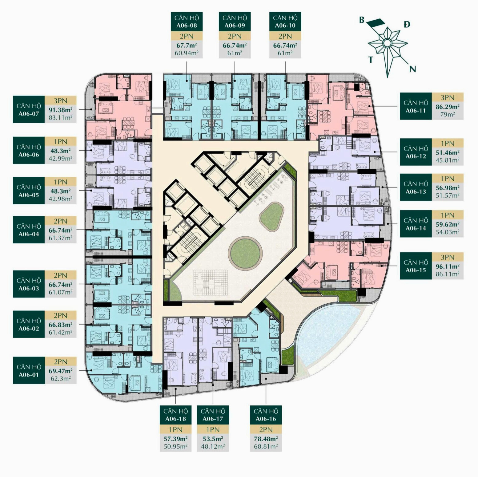 Mặt Bằng Tầng 6